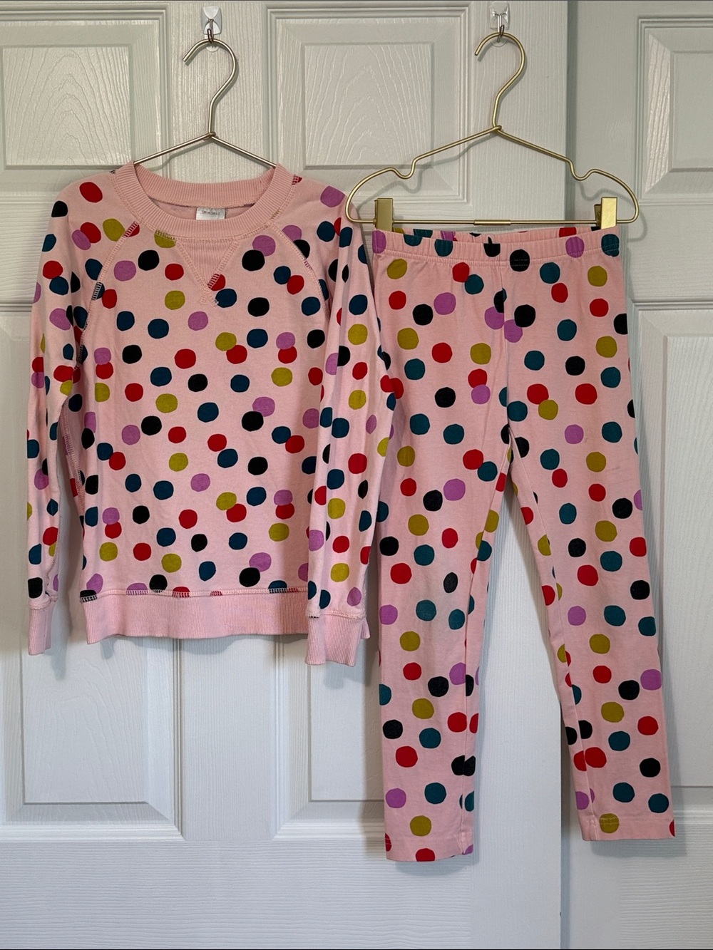 Hanna Andersson Pink Polka Dot Matching Set